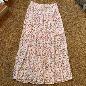 A&F: Long floral skirt